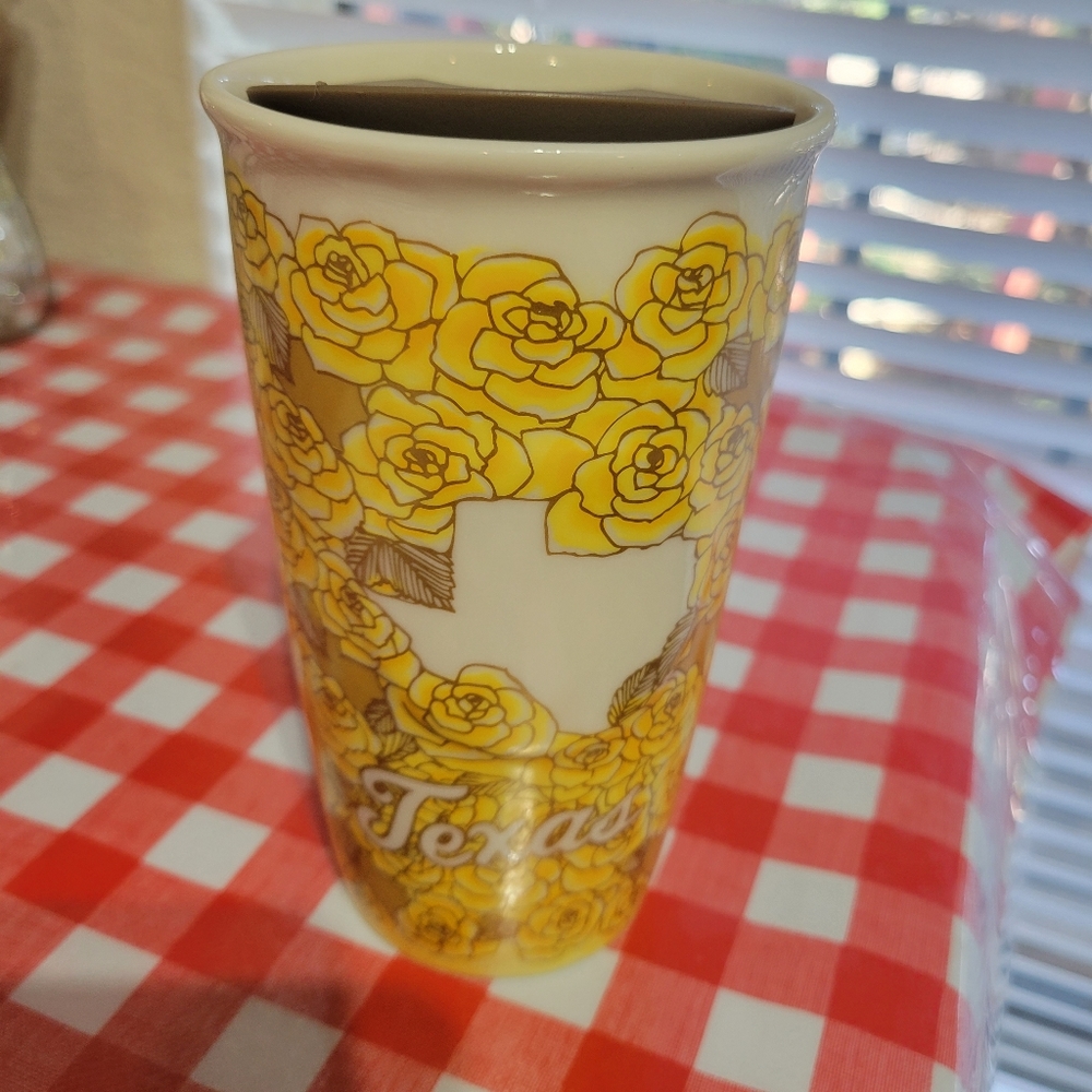 TEXAS Starbucks Texas Yellow Rose and Lone Star State Tumbler